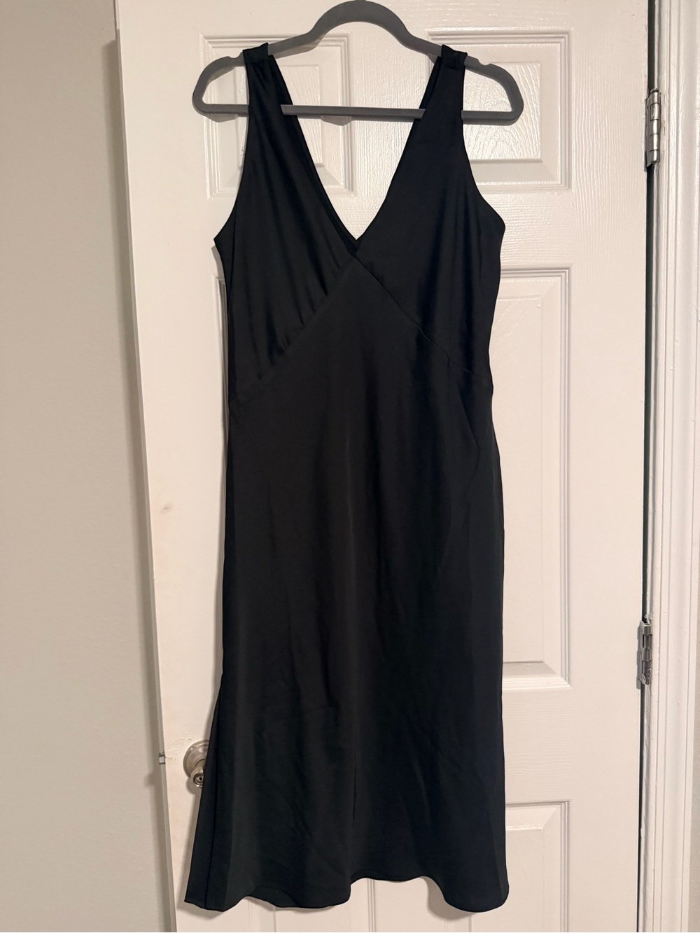 a new day Black V-Neck Midi Dress